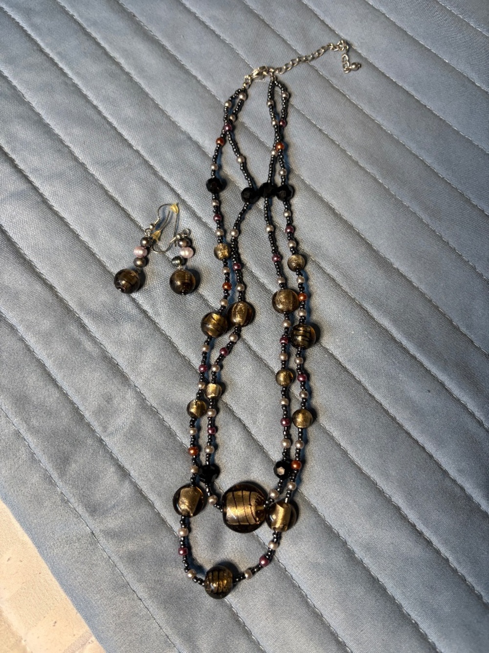 Premier Design Beaded Necklace with matching Earrings